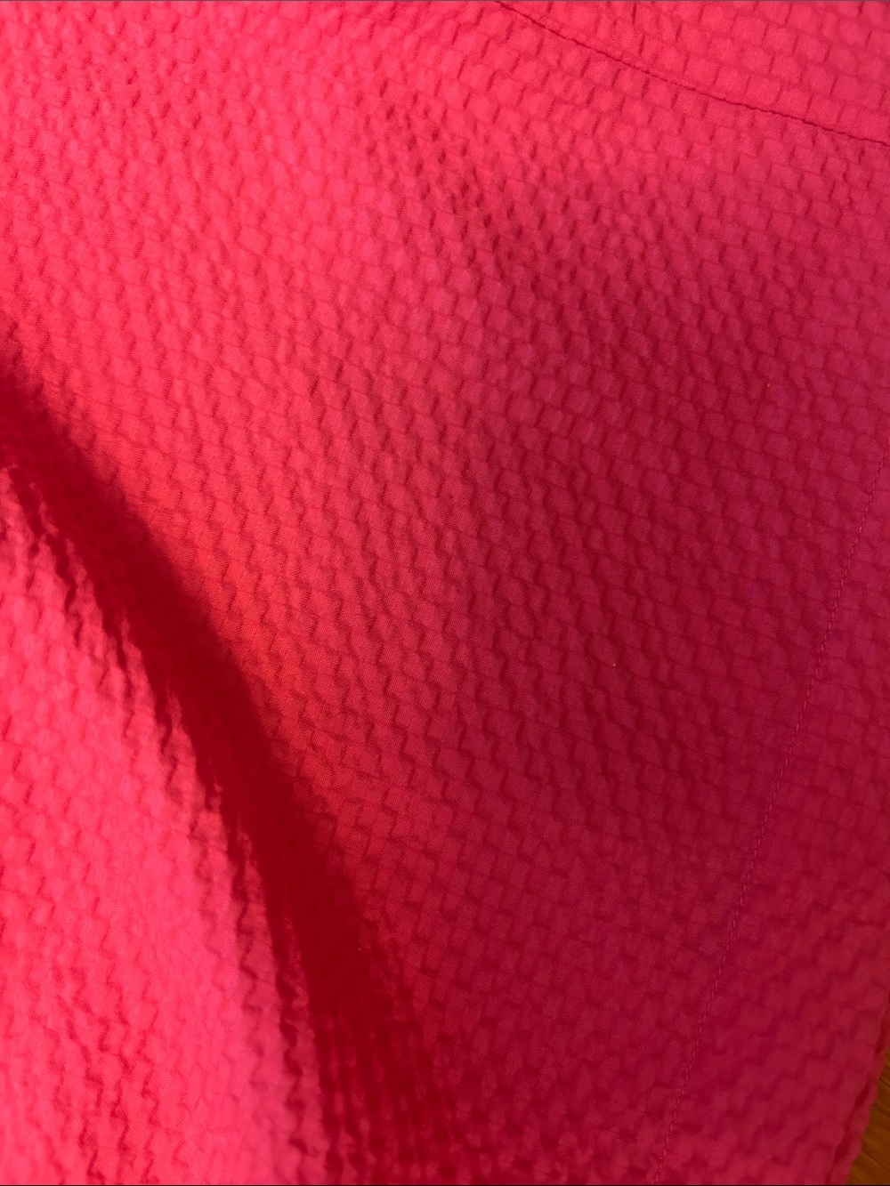 Wray Tracy dress in azalea pink medium one shoulder smocked - Picture 4 of 7